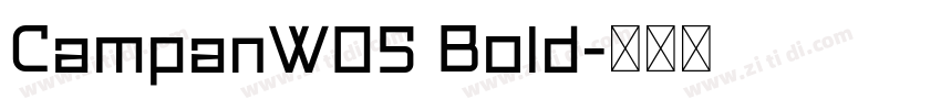 CampanW05 Bold字体转换